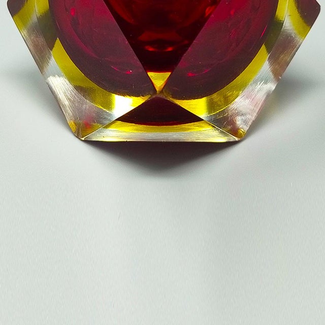 Vintage Table Lighter in Murano Sommerso Glass by Flavio Poli for Seguso, 1960s For Sale - Image 7 of 8