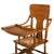Tan Antique Victorian Oak Convertible Highchair Stroller With Pressed Back For Sale - Image 8 of 9