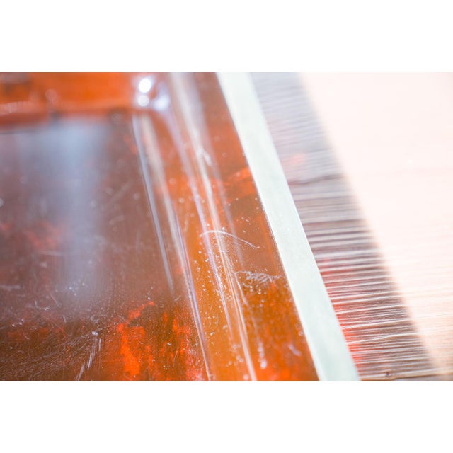 Plastic Mid-Century Acrylic and Metal Tray from Christian Dior, 1970s For Sale - Image 7 of 14