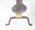 Metal Antique Federal Brass and Iron Fireplace Andirons and Fire Screen—Three Piece Set For Sale - Image 7 of 11