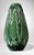 Bohemian Biedermeier Style Cut and Polished Green Crystal Vase For Sale - Image 4 of 18