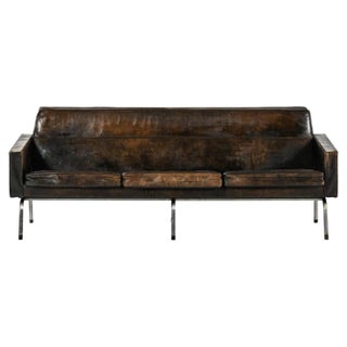 Leather Sofa, Denmark For Sale