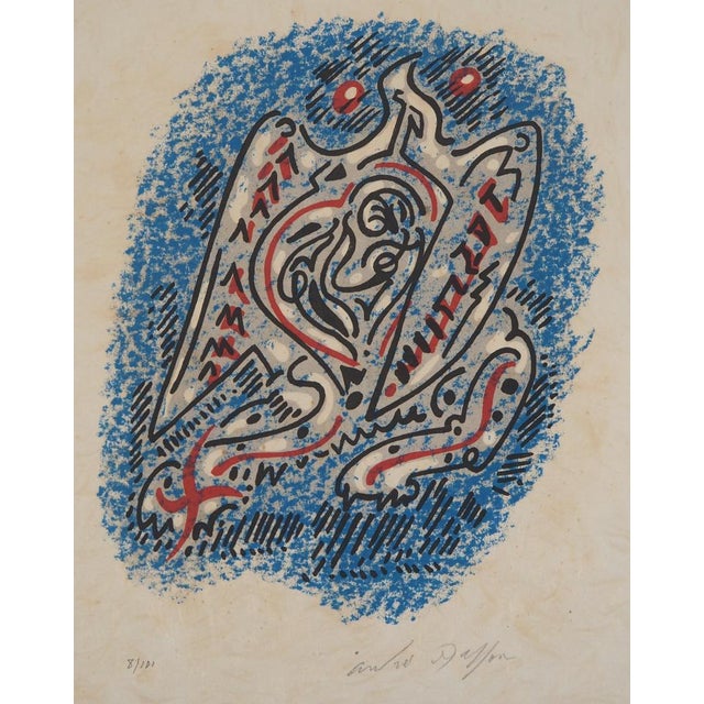 André Masson, Bird in Flight, 1973, Original Lithograph For Sale - Image 3 of 6