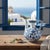 Handmade Ceramic Ewer (20cm) – Blue and White Panel Pattern – Traditional Ibrik Form For Sale - Image 9 of 13