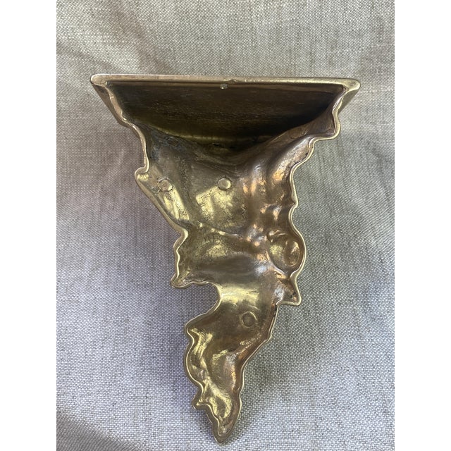 Small Rococo-Style Bronze Wall Console, 1950s For Sale - Image 9 of 14