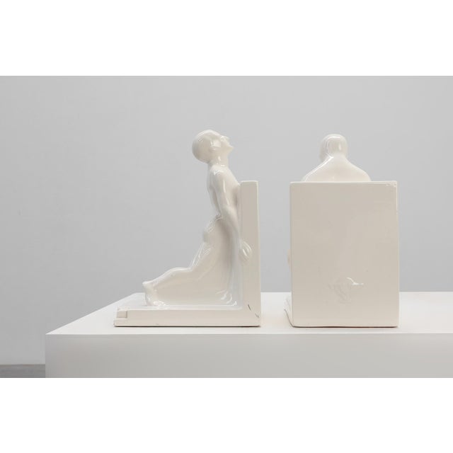 Ceramic Bookends by Godofridus Boonekamp for Plateelbakkerij Schoonhoven, 1920, Set of 2 For Sale - Image 11 of 15