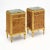 French Maison Jansen French Marble Top Side Tables or Night Stands Set of 2 For Sale - Image 3 of 9