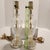 Glass Mid 20th Century Hollywood Regency Small Cut Crystal Glass & Brass Buffet Lamps - A Pair For Sale - Image 7 of 7