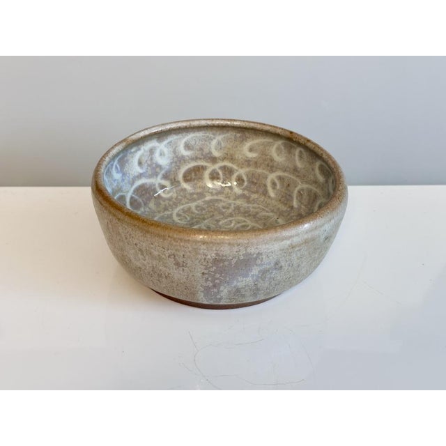 Crystalline Flow Glazed Studio Ceramic Bowl by Helma Klett, Fredelsloh, Germany, 1980s For Sale - Image 13 of 13