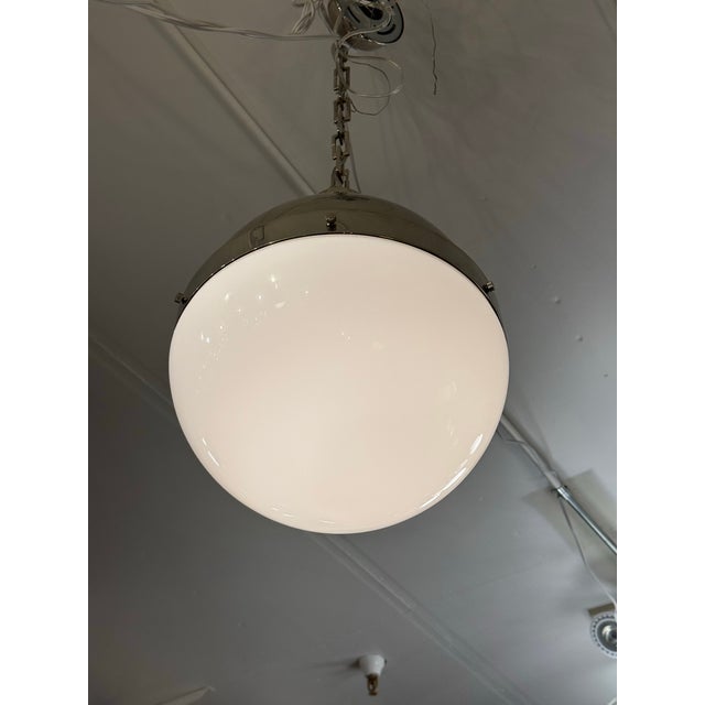 Visual Comfort Thomas O'Brien for Visual Comfort Hicks Globe Pendant Light For Sale - Image 4 of 12