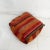 Burnt Orange Vintage Moroccan Kilim Floor Cushion Pillow, Geometric Fabric, 1970s For Sale - Image 8 of 10