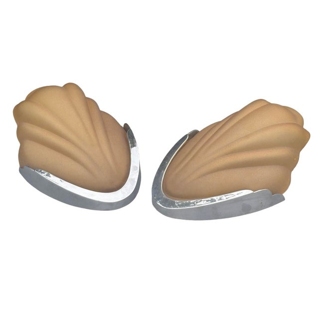 1920s Art Deco Crocus Amber Wall Lights, 1920s, Set of 2 For Sale - Image 5 of 8
