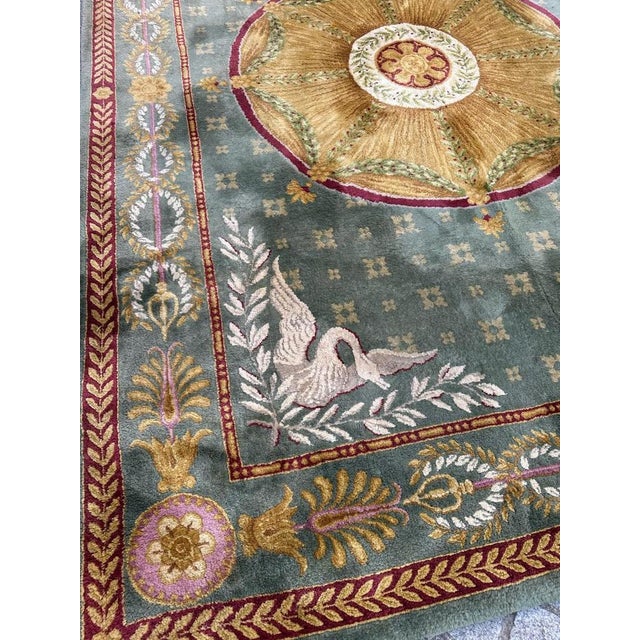 Mid-Century Cna Savonnerie Rug, 1950s For Sale - Image 4 of 18