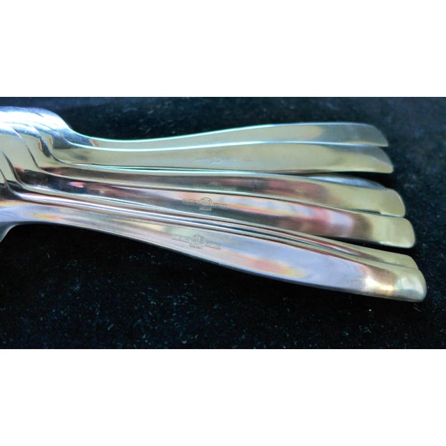 Silver German Carl Mertens Stainless Steel Tablespoons - Set of 7 For Sale - Image 8 of 11