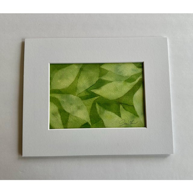 Monochromatic leaf study. Signed and matted and ready to frame.