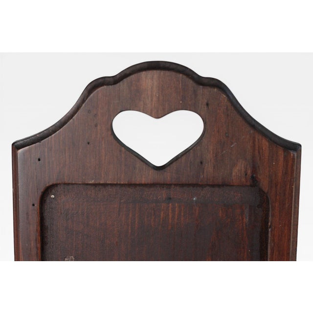 Pfaltzgraff Village Wood Tray With Heart Cutout Handles For Sale - Image 11 of 15