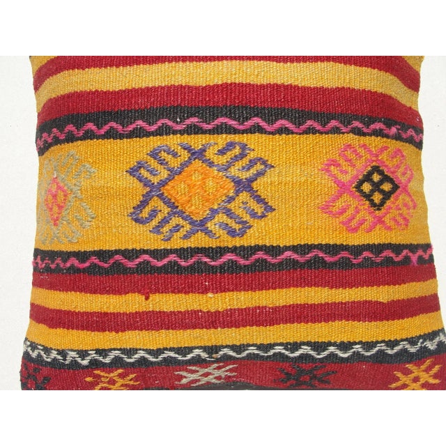 Turkish Kilim Decorative Pillow Cover For Sale - Image 4 of 13