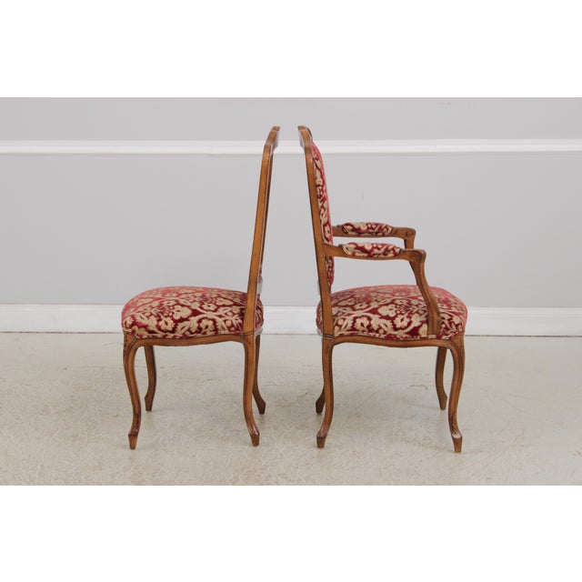 Set of 8 Auffray & Co French Style Cane Back Dining Chairs For Sale - Image 10 of 18