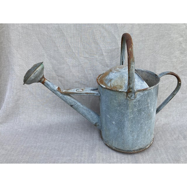 Rustic Vintage Galvanized Beldray Watering Can For Sale - Image 3 of 12