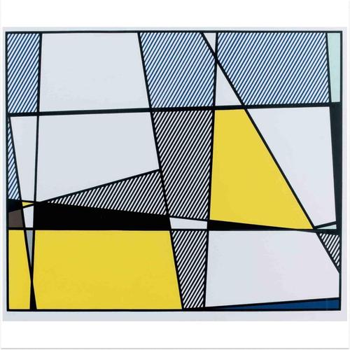 Roy Lichtenstein, Cow Going Abstract Triptych, 1985, Lithographs, Set of 3 For Sale - Image 4 of 5