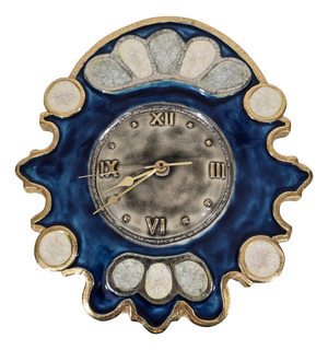 Ceramic Baroque Wall Clock by Mithé Espelt, 1950s