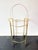 Vintage Brass Serving Bar Cart with Smoked Glass Shelves, 1970s For Sale - Image 11 of 14