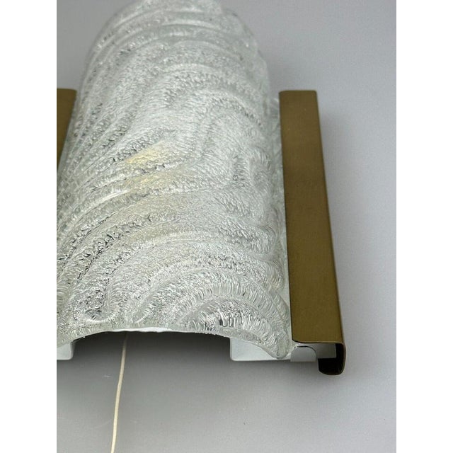 Wall Lamp in Ice Glass Design from Fischer Leuchten, 1970s For Sale - Image 16 of 18