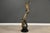 Abstract 1990s Spiral Helix X Bronze Statue by Mary Louise Snowden For Sale - Image 3 of 14