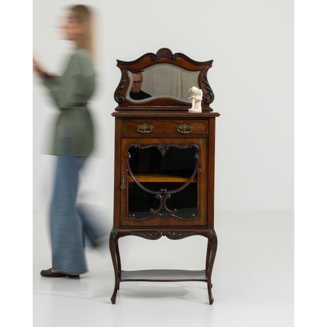19th Century Victorian Slimline Cabinet For Sale - Image 10 of 13