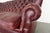Brick Red Restoration Hardware Churchill Leather Sofa For Sale - Image 8 of 14
