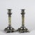 Italian Alloy and Marble Candlesticks, 1950s, Set of 2 For Sale - Image 6 of 8