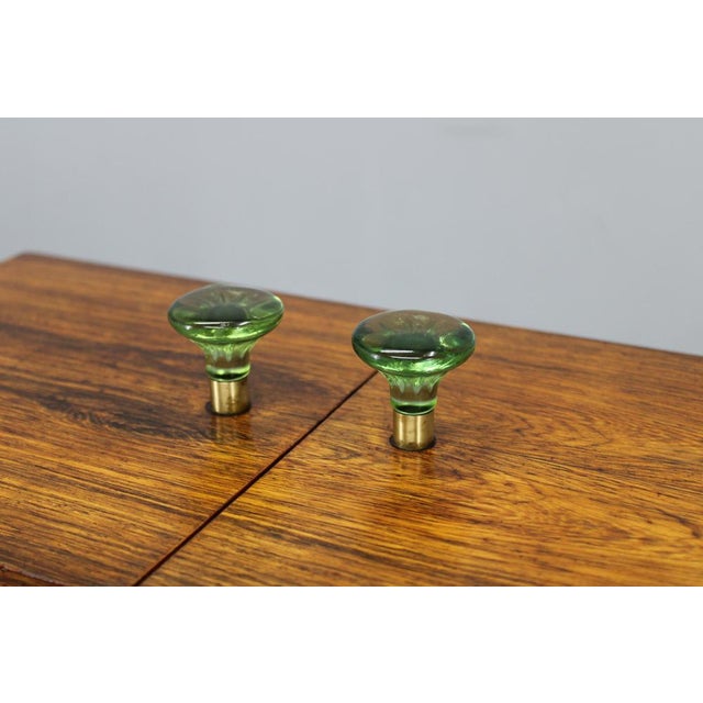 Mid-Century Danish Unfolding Sewing Box in Wood and Brass, 1960s For Sale - Image 9 of 16