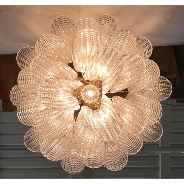 2000 - 2009 Sculptural Pair of Mazzega Style Murano Glass Selle Chandeliers Lot of 2 For Sale - Image 5 of 10