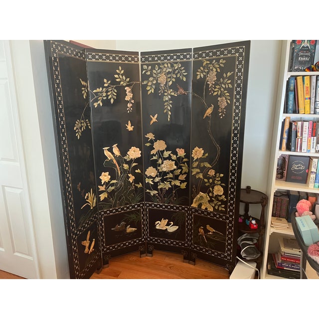 1960s Authentic Mid-Century Chinese Lacquer Divider For Sale - Image 5 of 7
