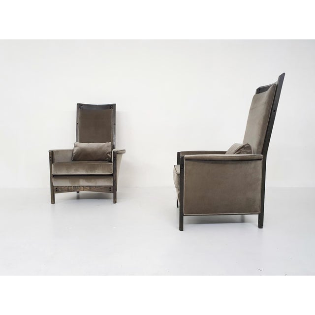 63970 Lounge Chairs by Umberto Asnago for Giorgetti Peggy, Italy, 1990s, Set of 2 For Sale - Image 6 of 18