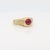 Renaissance Style 18k Gold & Ruby Cabochon Cocktail Ring For Sale - Image 10 of 12