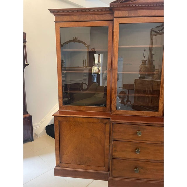 Large George III Mahogany Breakfront Bookcase, 1800s For Sale - Image 6 of 18