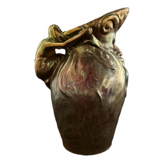 Late 19th Century Ceramic Jug with Metallic Luster Glaze from Delphin Massier For Sale