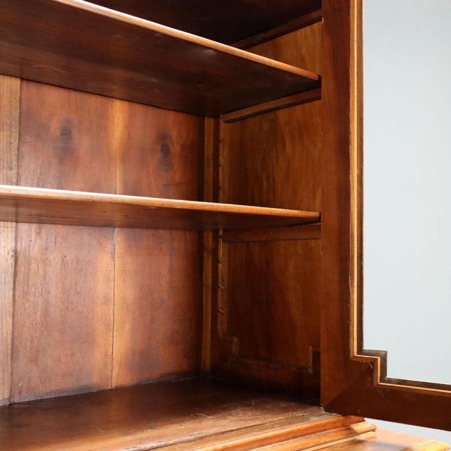 Sideboard in Walnut with Glass For Sale - Image 4 of 14