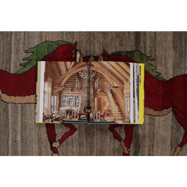 Textile Vintage Twin Horse Pictorial Gabbeh Rug by Rug & Kilim, Afghanistan, 1950-1959 For Sale - Image 7 of 9