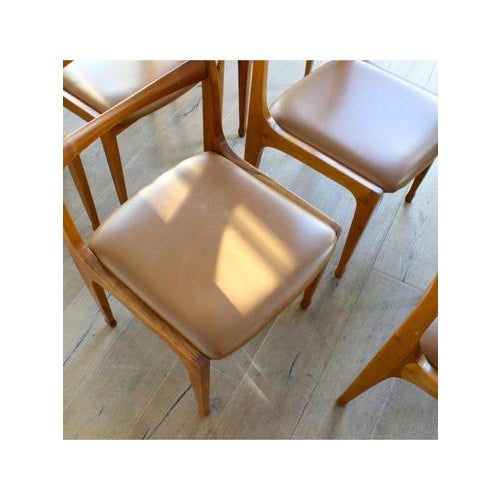 Caramel Dining Chairs, 1960s, Set of 6 For Sale - Image 3 of 13