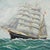 Nautical Vintage Marine Oil Painting - The Marstal Schooner 'Lone' by Ejvind Laursen, 1950s For Sale - Image 3 of 7