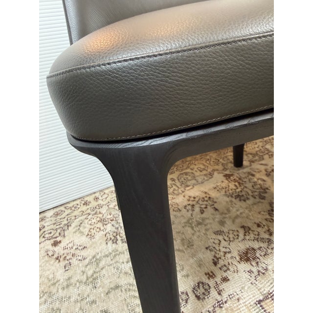 Dark Gray Poliform Sophie Side Dining Chairs, Set of Eight For Sale - Image 8 of 12