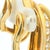 Metal Vintage 18k Yellow Gold Diamond and Emerald Cabochon Clip-on Earrings, Pair For Sale - Image 7 of 13
