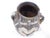 This Antique Moroccan ceramic vase has metal work in silver and copper and semi-precious stones..