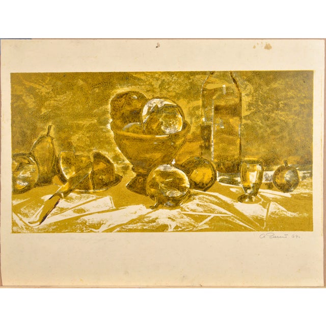 Paper Albert Goltjakov, Still Life, 1964, Monotype For Sale - Image 7 of 7