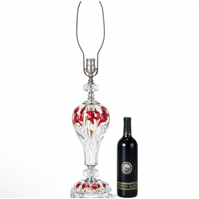 Mid-Century Modern 1950s American St. Clair Paperweight Glass Mid-Century Modern Lamp For Sale - Image 3 of 12