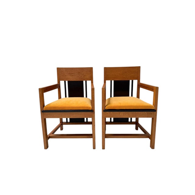 Art Deco Modernist High Back Armchairs from Cor Alons, 1927, Set of 2 For Sale - Image 9 of 18