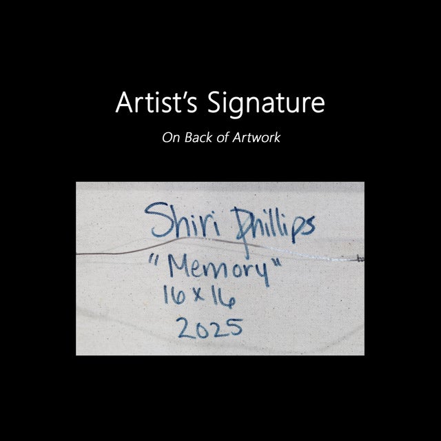 Memory - Original Textural Abstract Acrylic Painting on Canvas by Shiri Phillips For Sale - Image 9 of 9