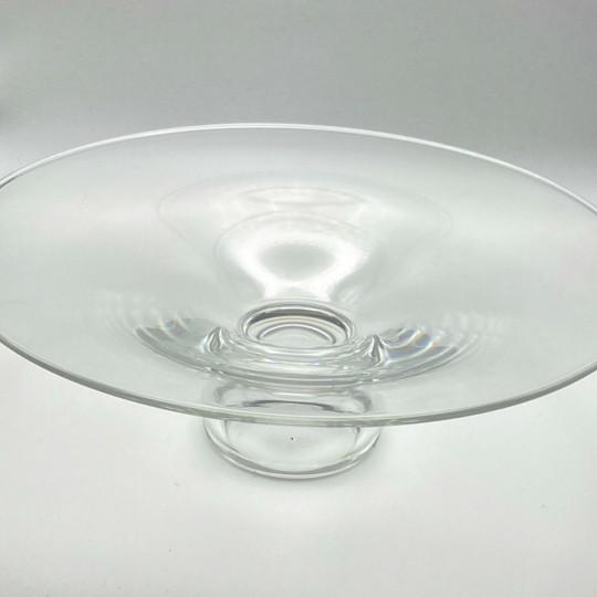 Steuben Steuben “Magnolia” Centerpiece Crystal Pedestal Footed Bowl 12” #8741 (Please Read) For Sale - Image 4 of 12